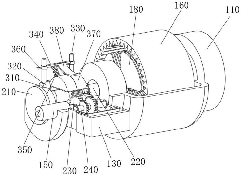 Air duct motor with driving gear shifting structure