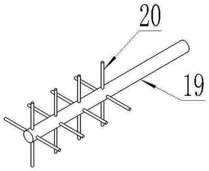 A cleaning device and method for separating impurities in straw