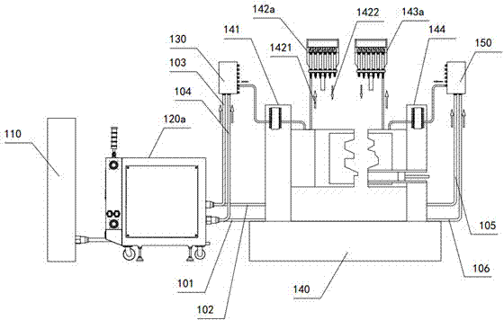 High-pressure water cooling device