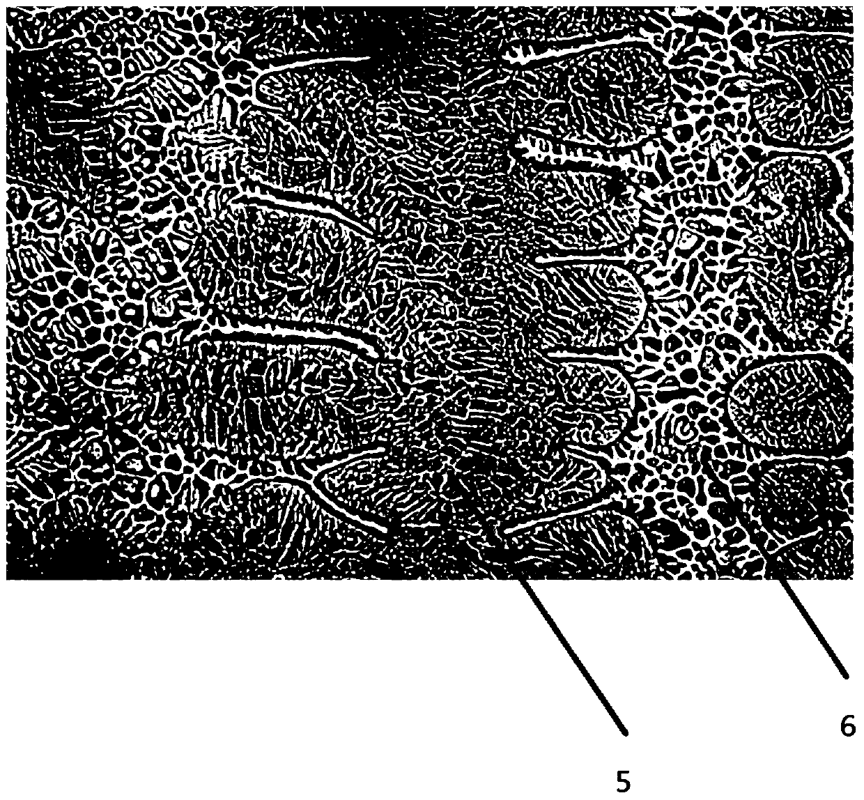 Metallographic corrosive of stainless steel high temperature quenched structure and corrosion method thereof
