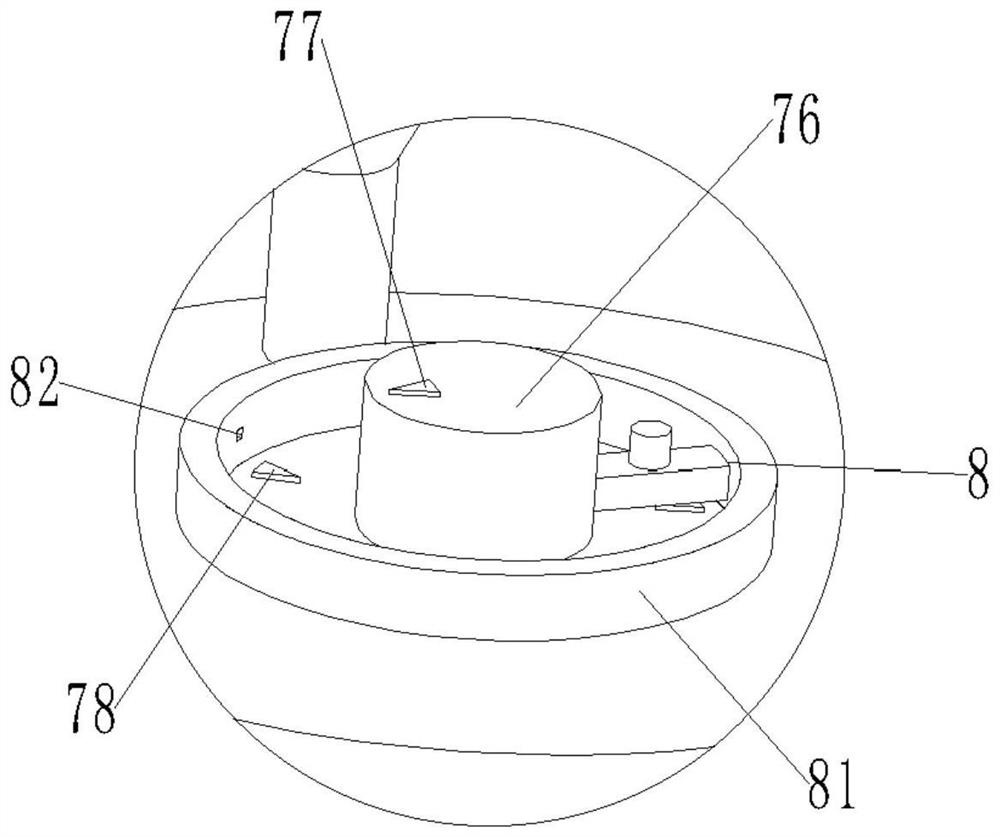 Environment-friendly treatment device for industrial-grade flue gas, and purification method thereof