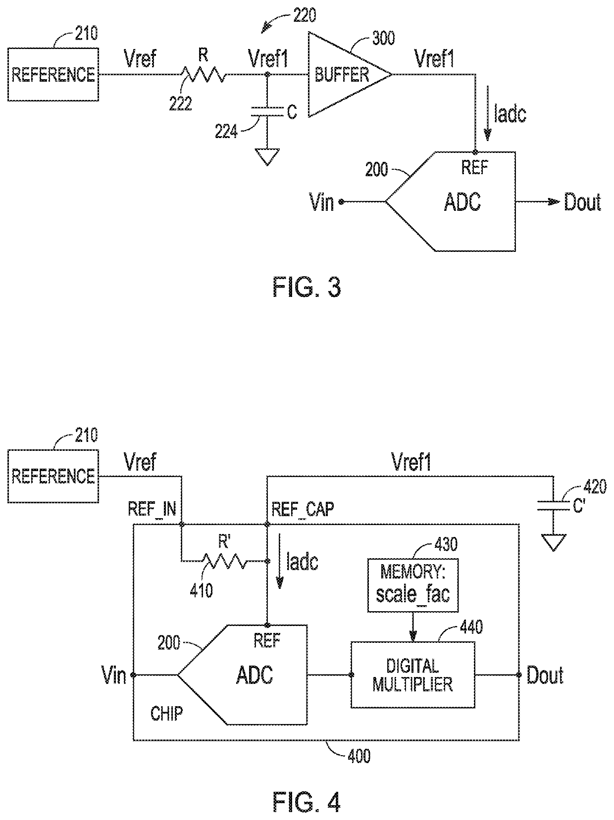 Methods of filtering reference voltage noise