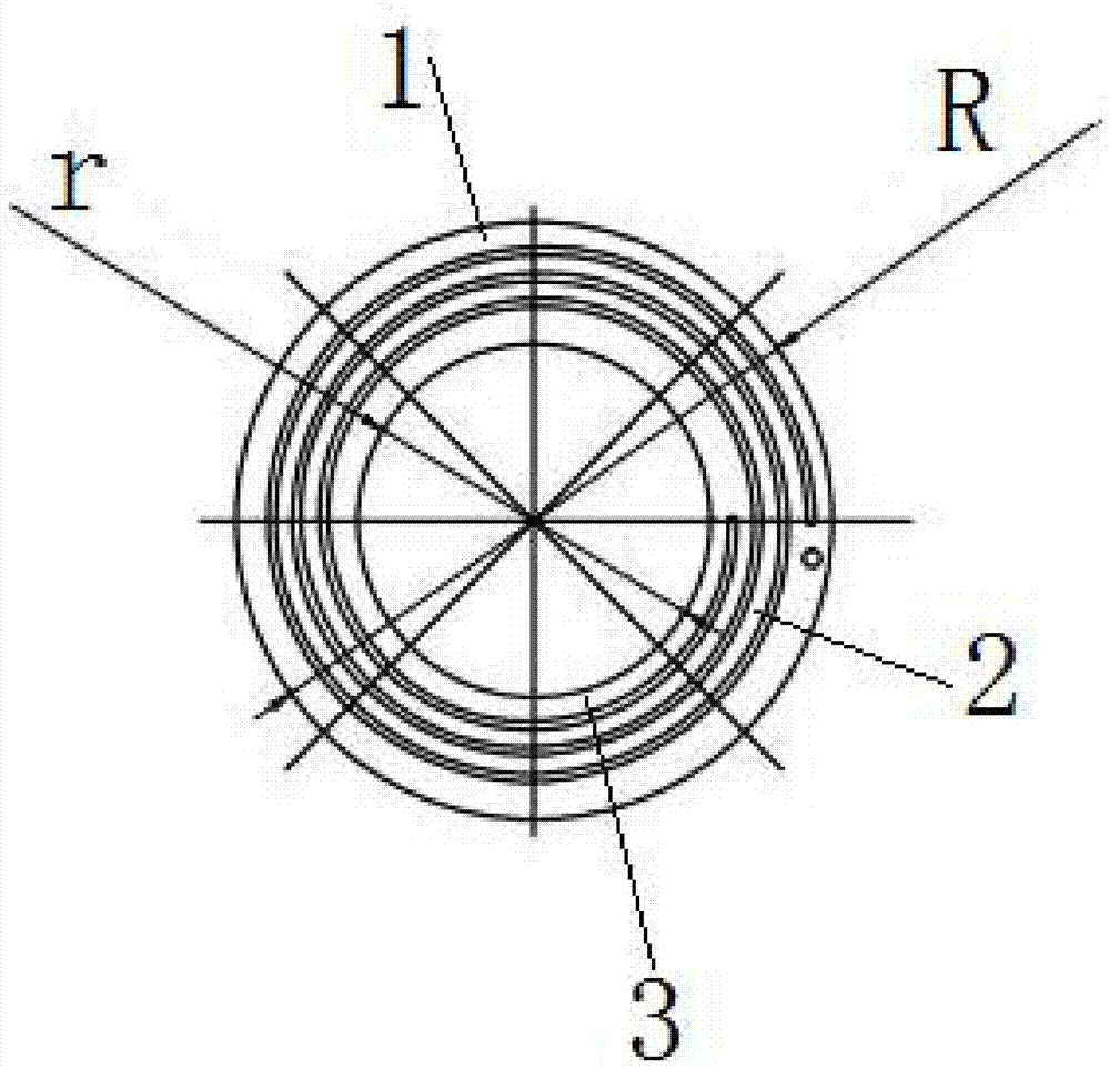 Single reinforcement spiral spring piece