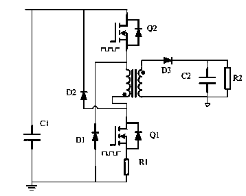 High-voltage input auxiliary power circuit
