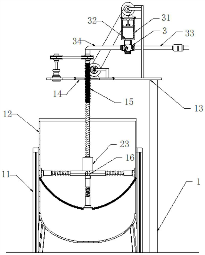 Chemical barrel cleaning device for multistage driving type line body operation