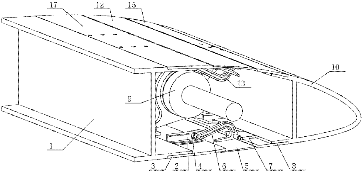 Sealing mechanism for plane wing surfaces