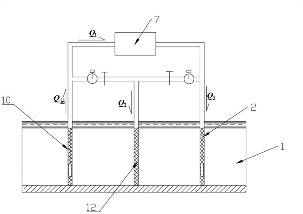 Method for slowing down heat interference of underground water source heat pump