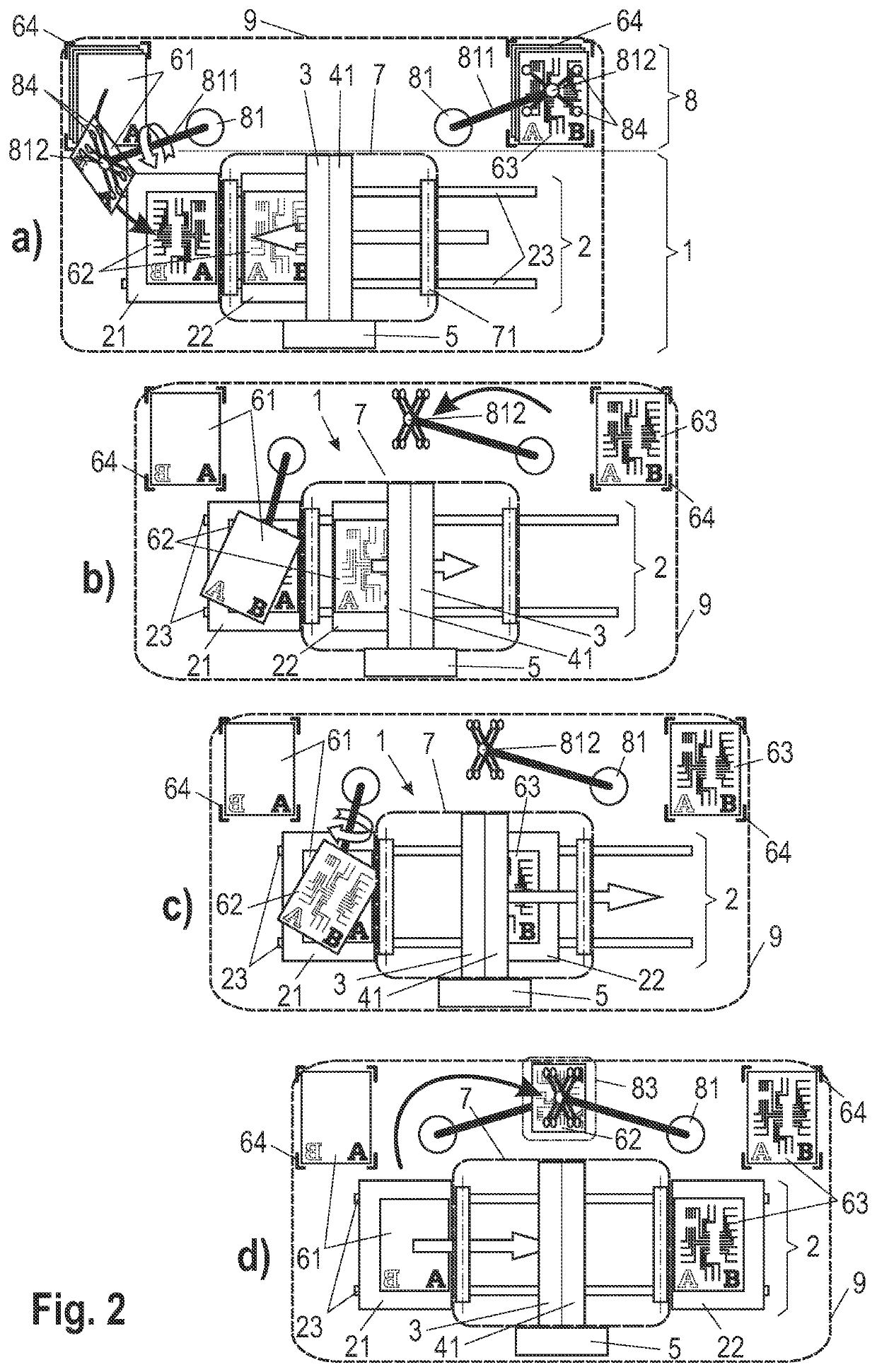 Apparatus for the exposure of plate-shaped workpieces with high throughput