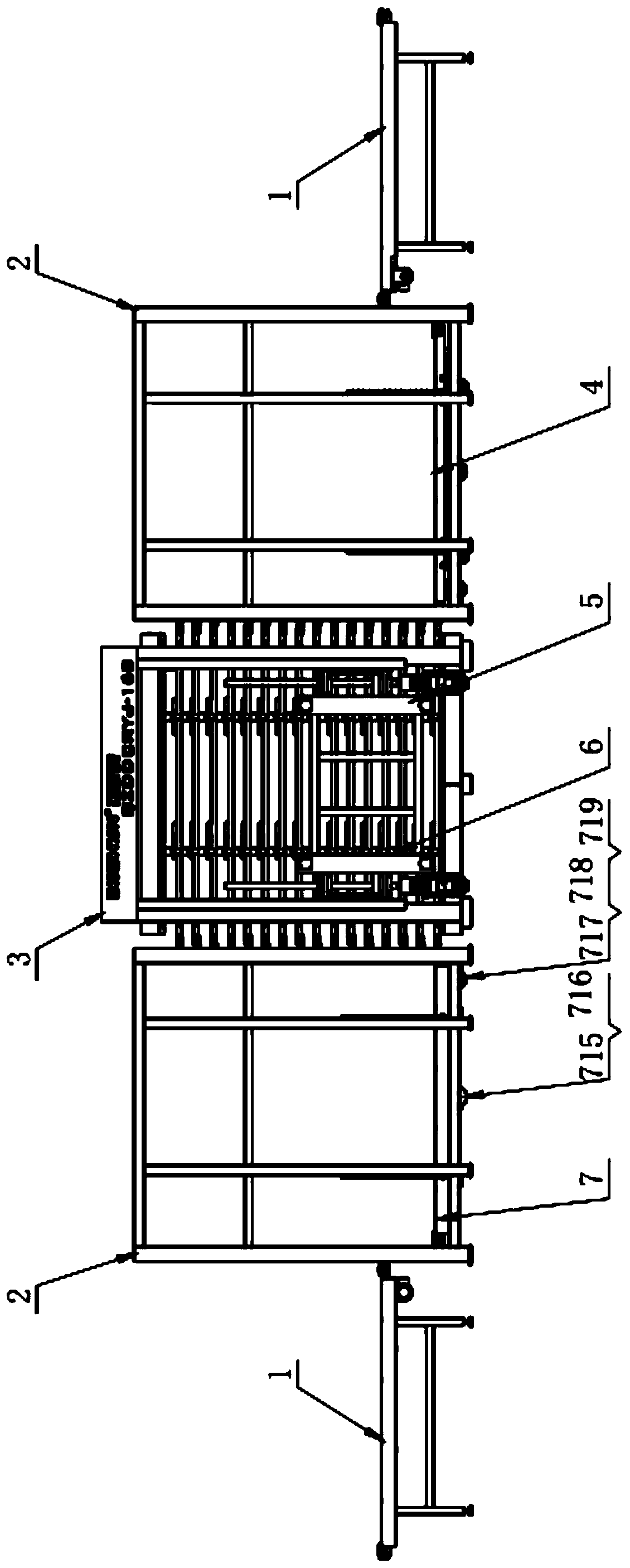 Multilayer door plate hot-pressing gluing device capable of continuously operating