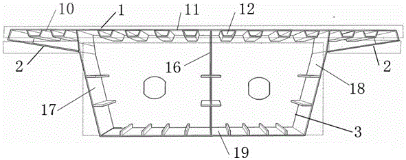 Steel box girder section design with anti-explosion and anti-impact effects