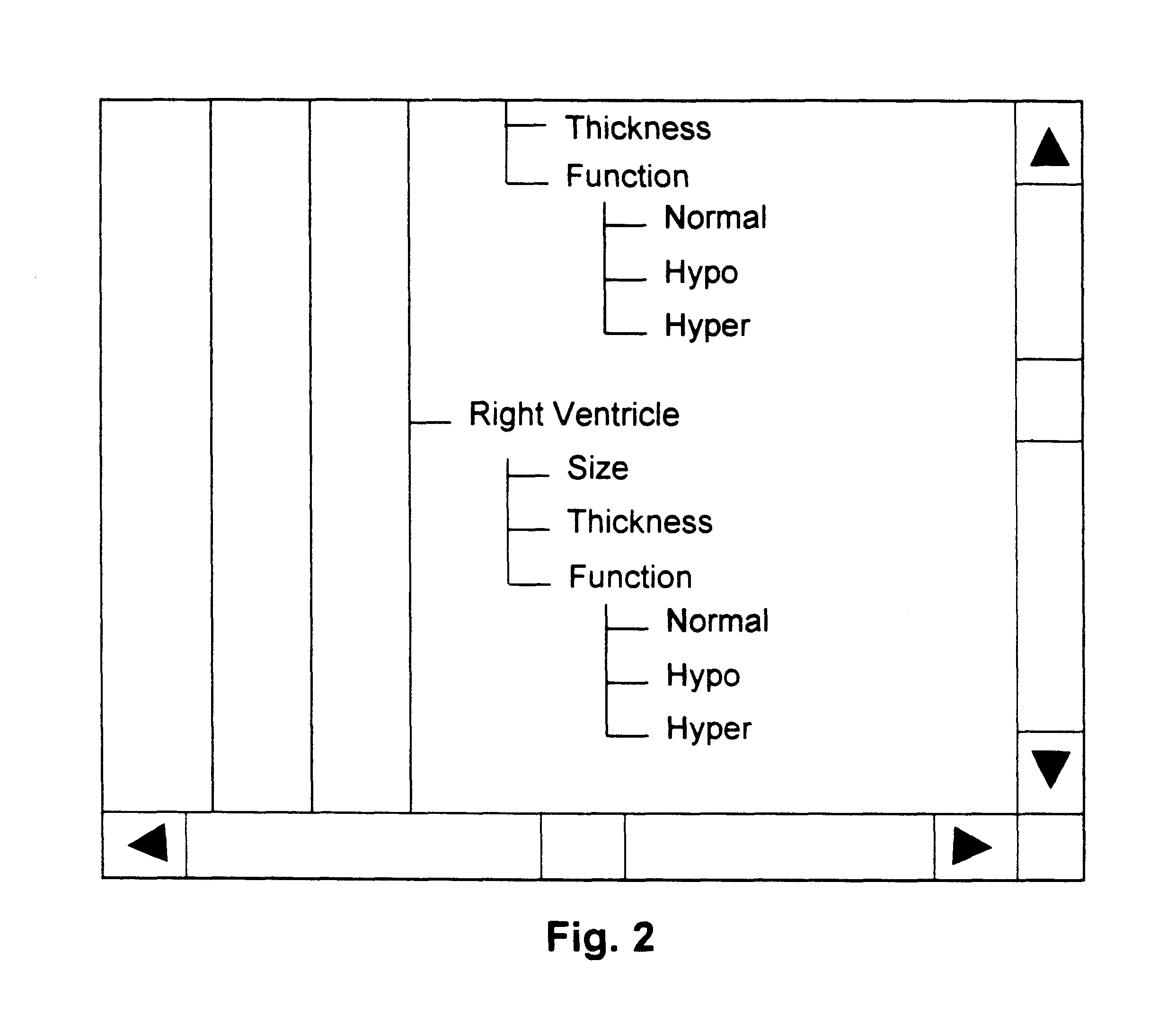 Method and system for navigation and data entry in hierarchically-organized database views