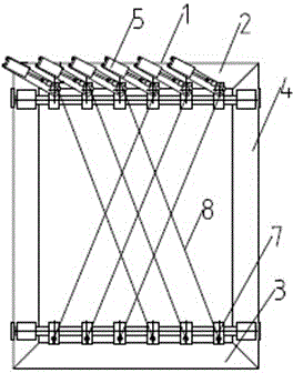 Cross topping and cutting device on basis of vapor-pressure aerating building block