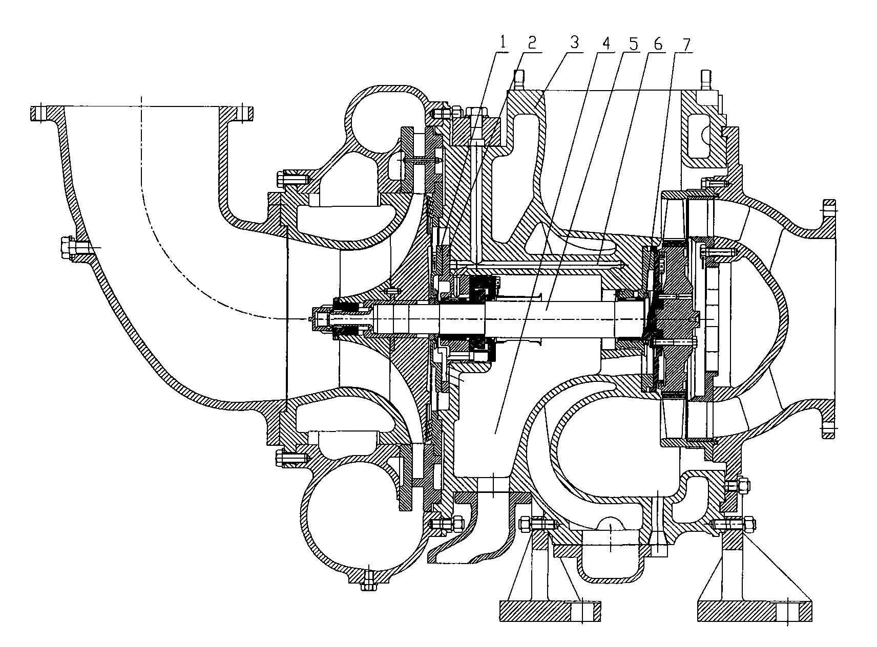 Novel turbocharger