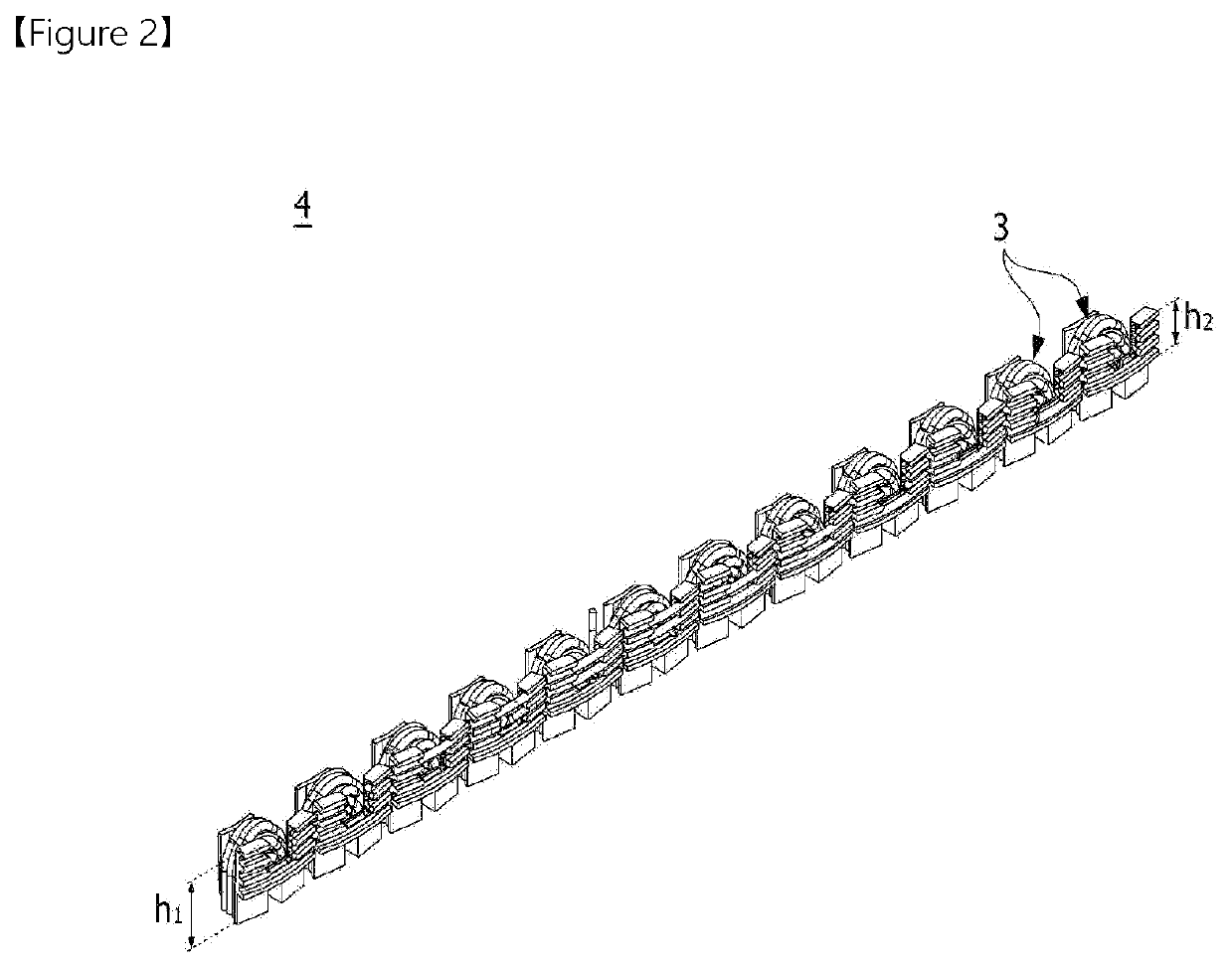 Stator unit, stator, and motor comprising same