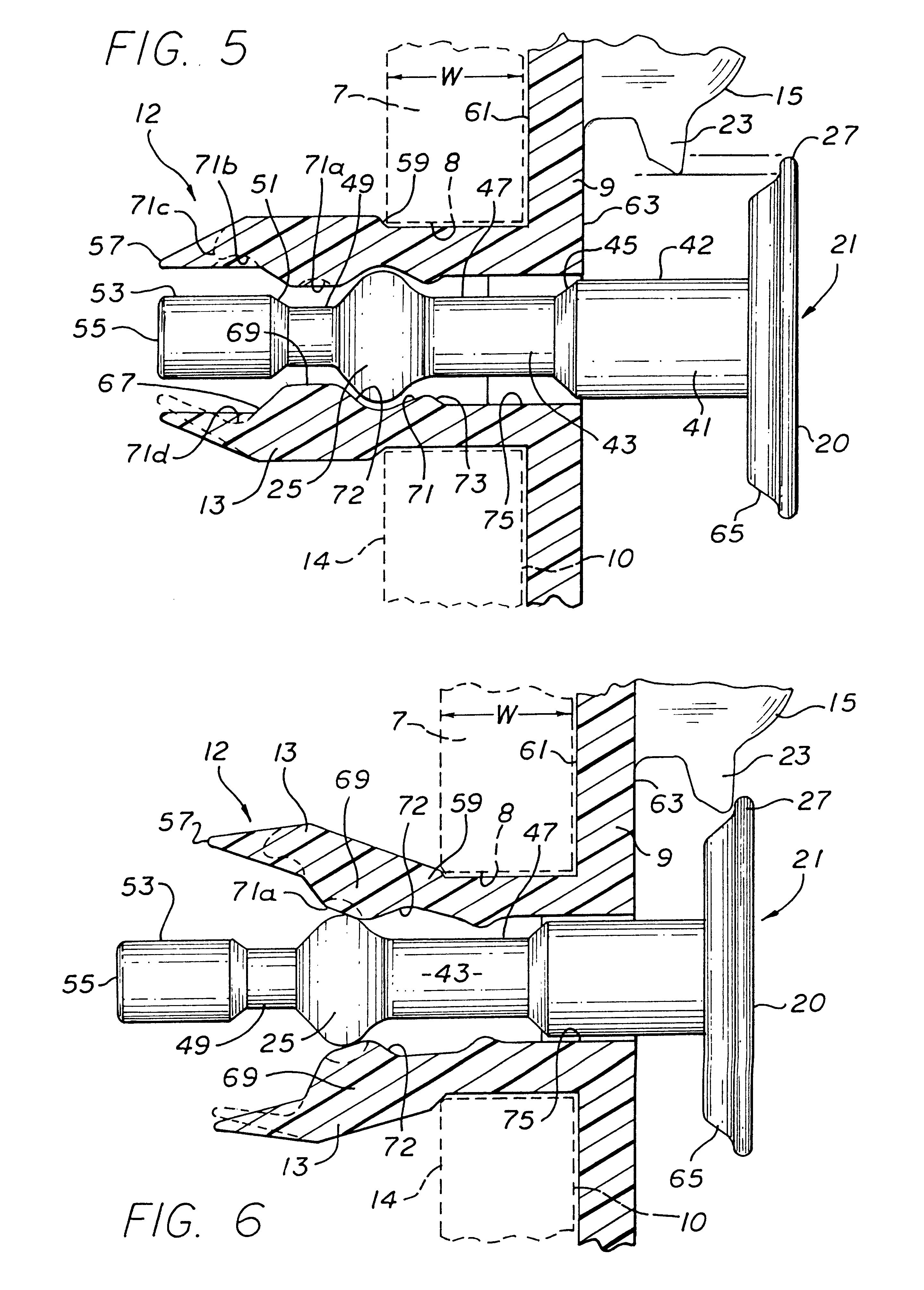 Fastener for holding items to a perforated wall
