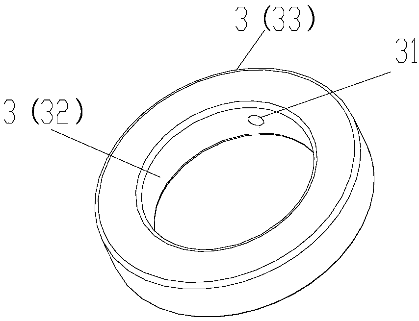 Rotating shaft bearing structure and motor