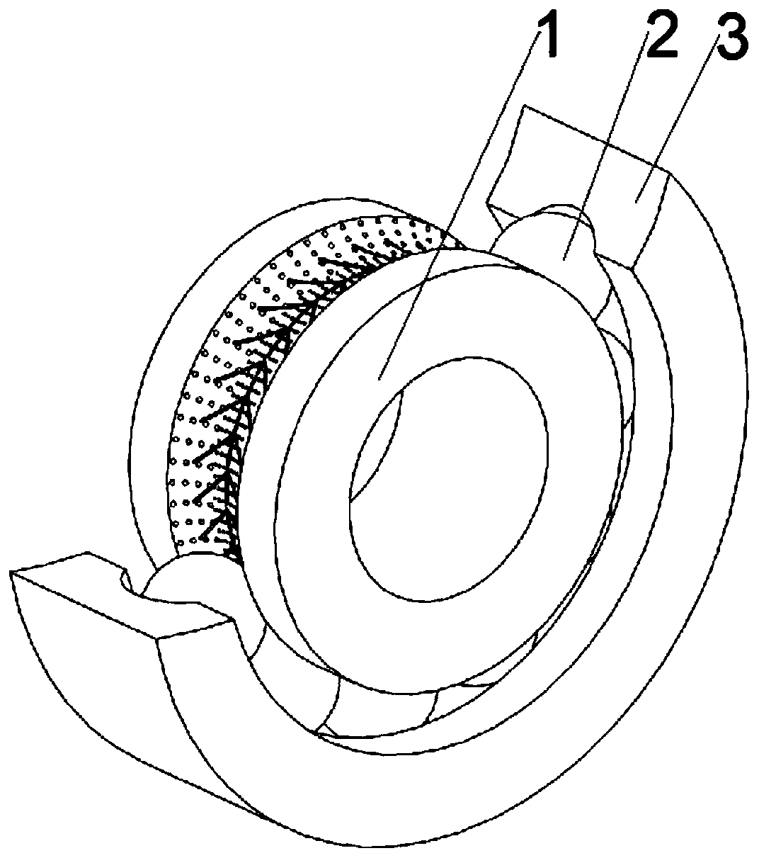 Rolling bearing inner ring raceway and rolling bearing