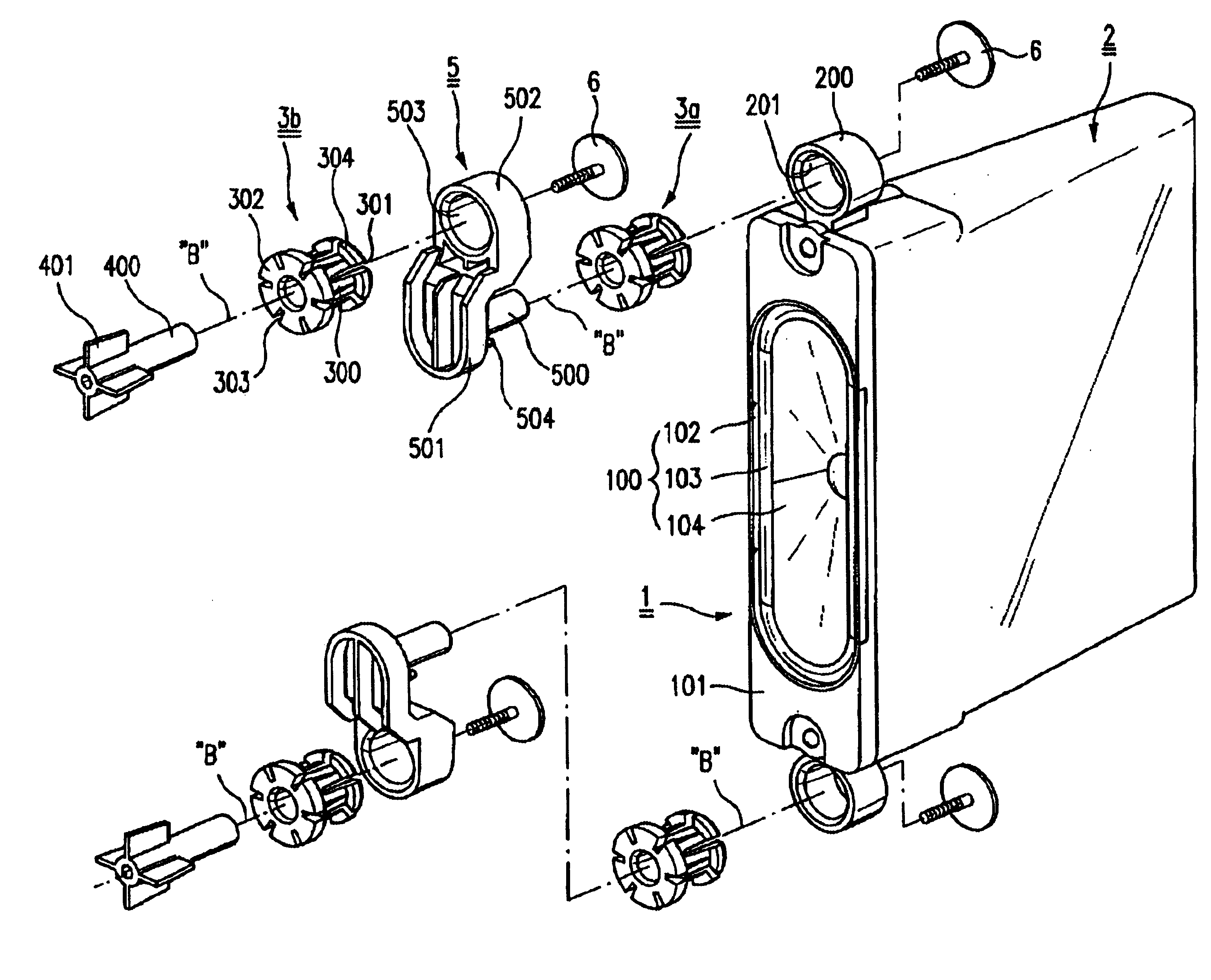 Multiple damping device of speaker system for video display equipment