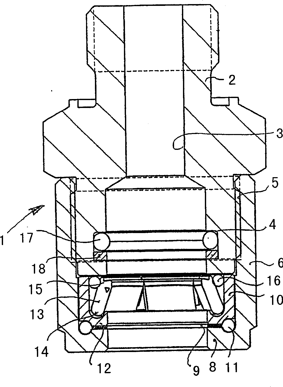 Quick joint coupling for lines comprising locking means rotatably arranged in relation to the female part