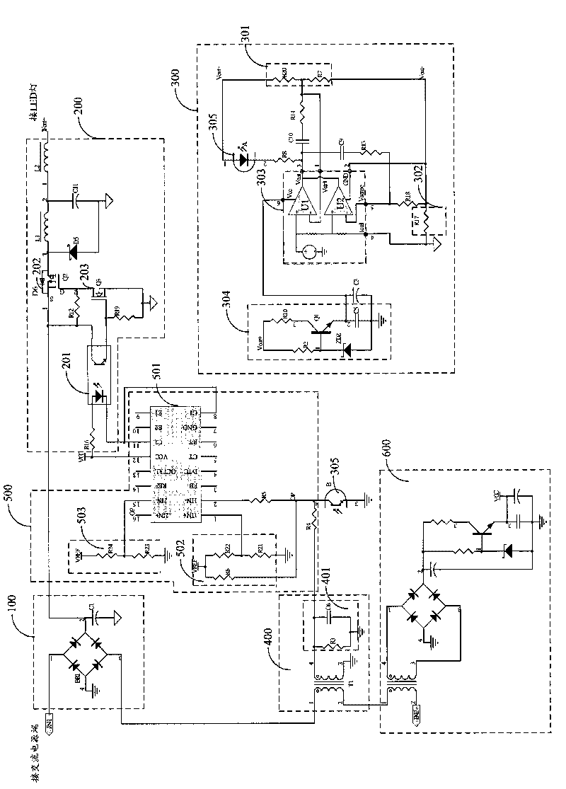 LED driving circuit and LED lamp