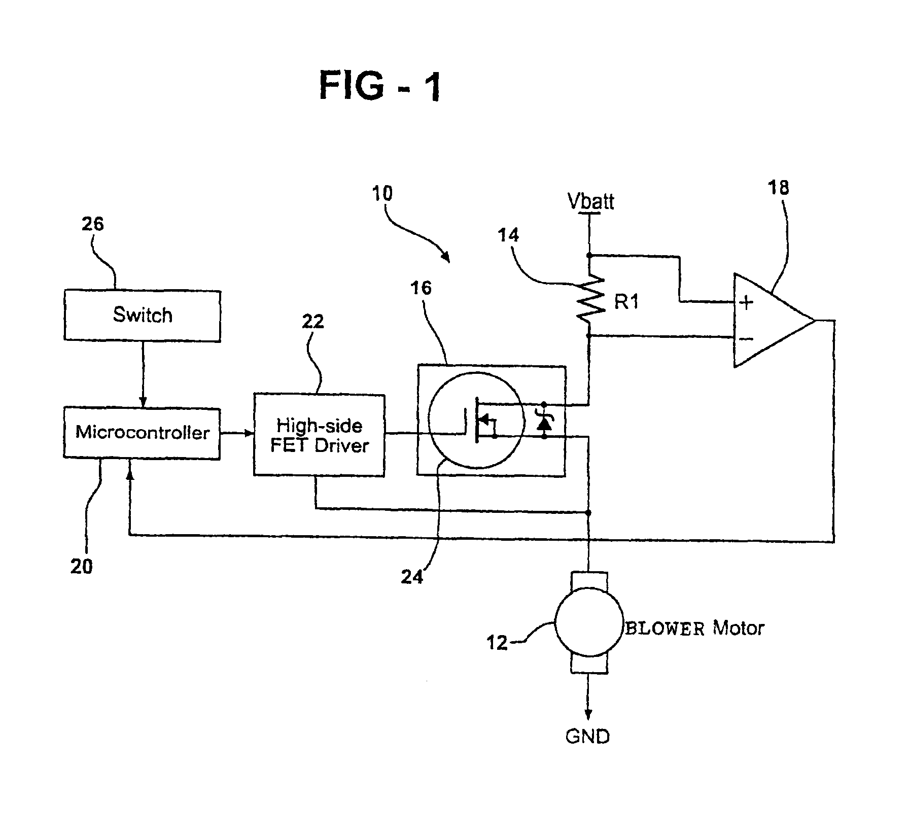 High-speed switching circuit and automotive accessory controller using same