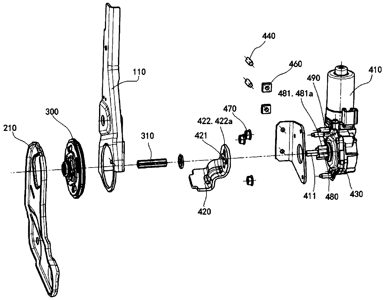 A new single-motor-driven unlocking and folding mechanism and its application