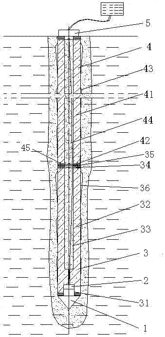Foundation pile with high bearing capacity and its treatment method with foundation