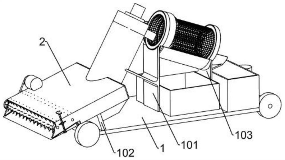 Agricultural wheat airing and collecting device