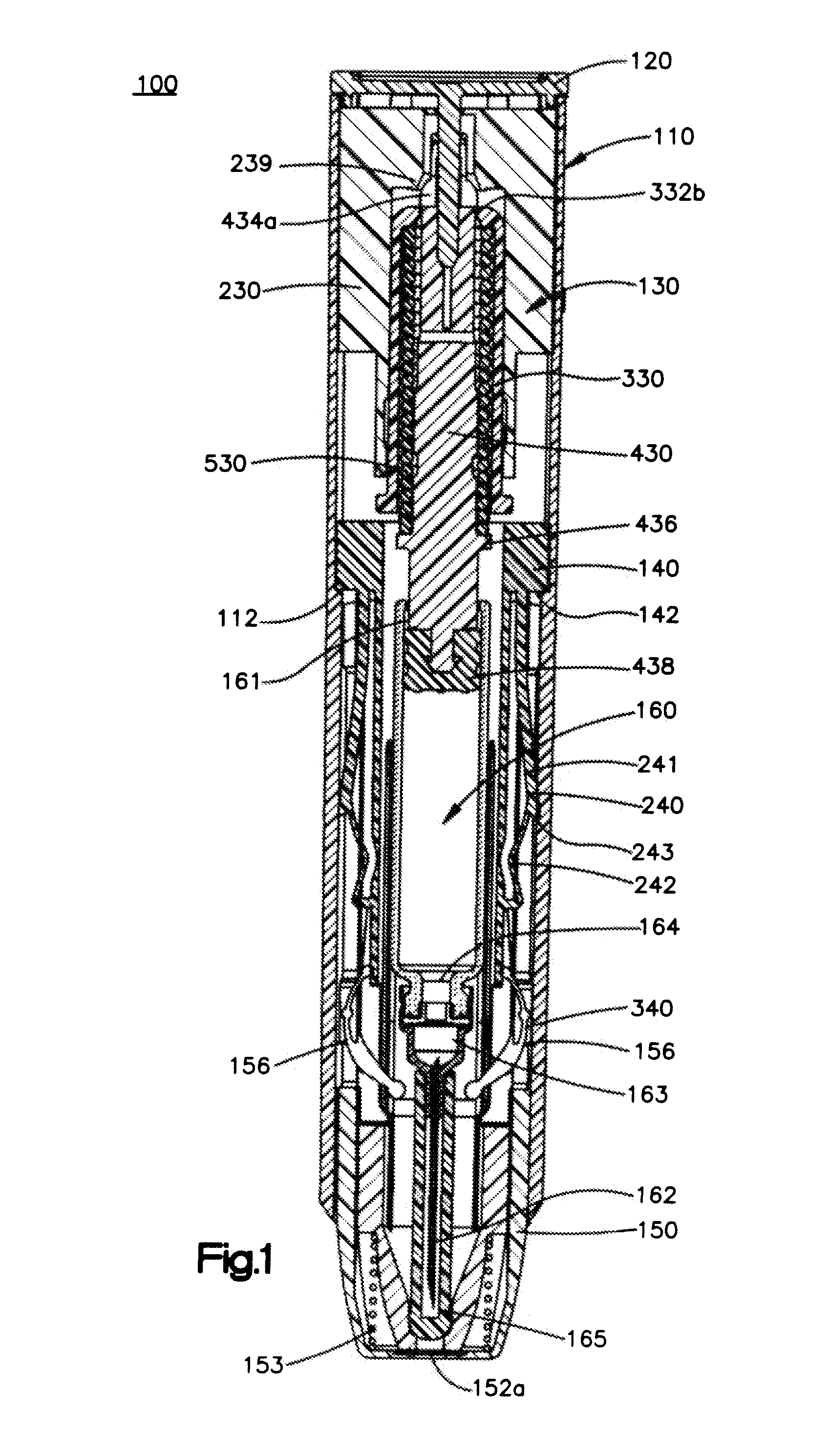 Automatic injector with kickback attenuation