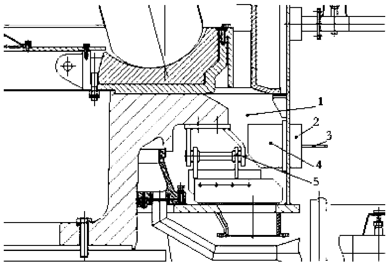 Medium-speed coal mill primary air chamber guide device