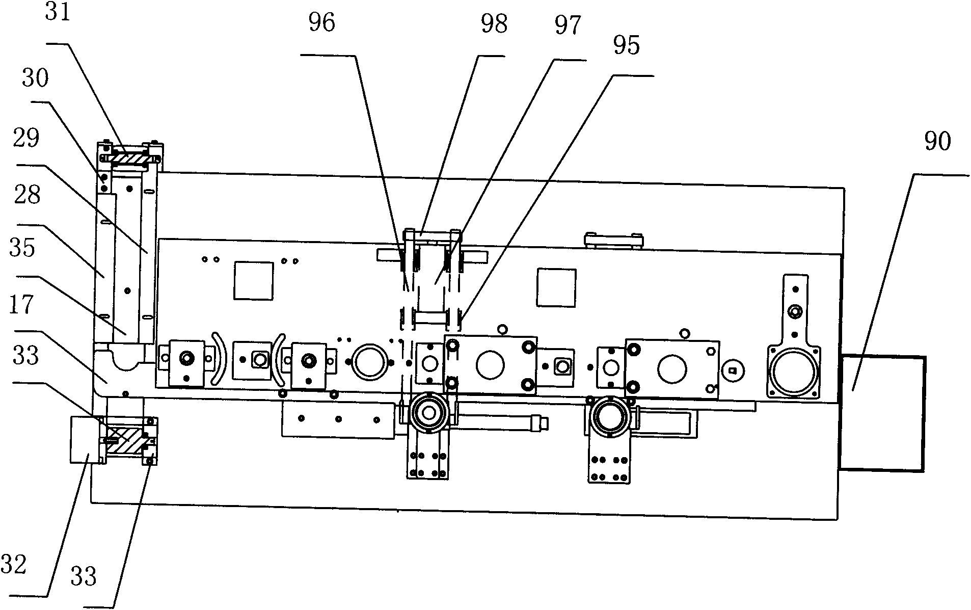 Full-automatic bearing greasing and capping machine