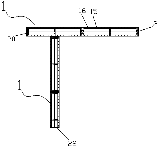 Fabricated internal partition wall system and installation method thereof