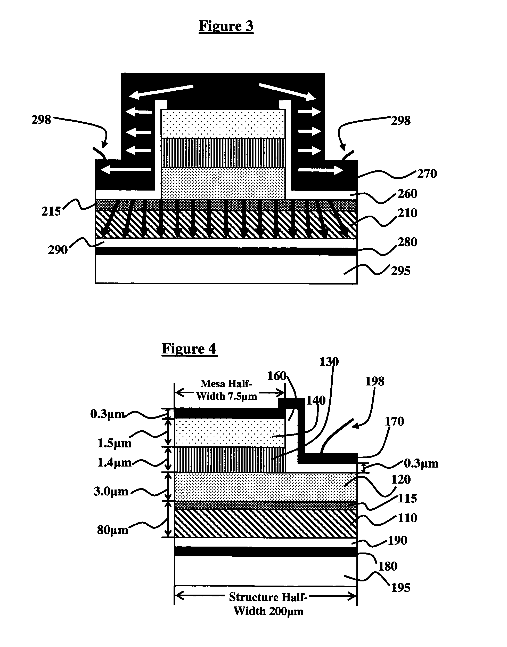 Lateral heat spreading layers for epi-side up ridge waveguide semiconductor lasers