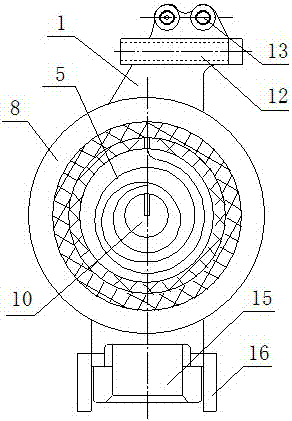 A large-stroke frictionless take-up and pay-off mechanism for the spindle of a braiding machine