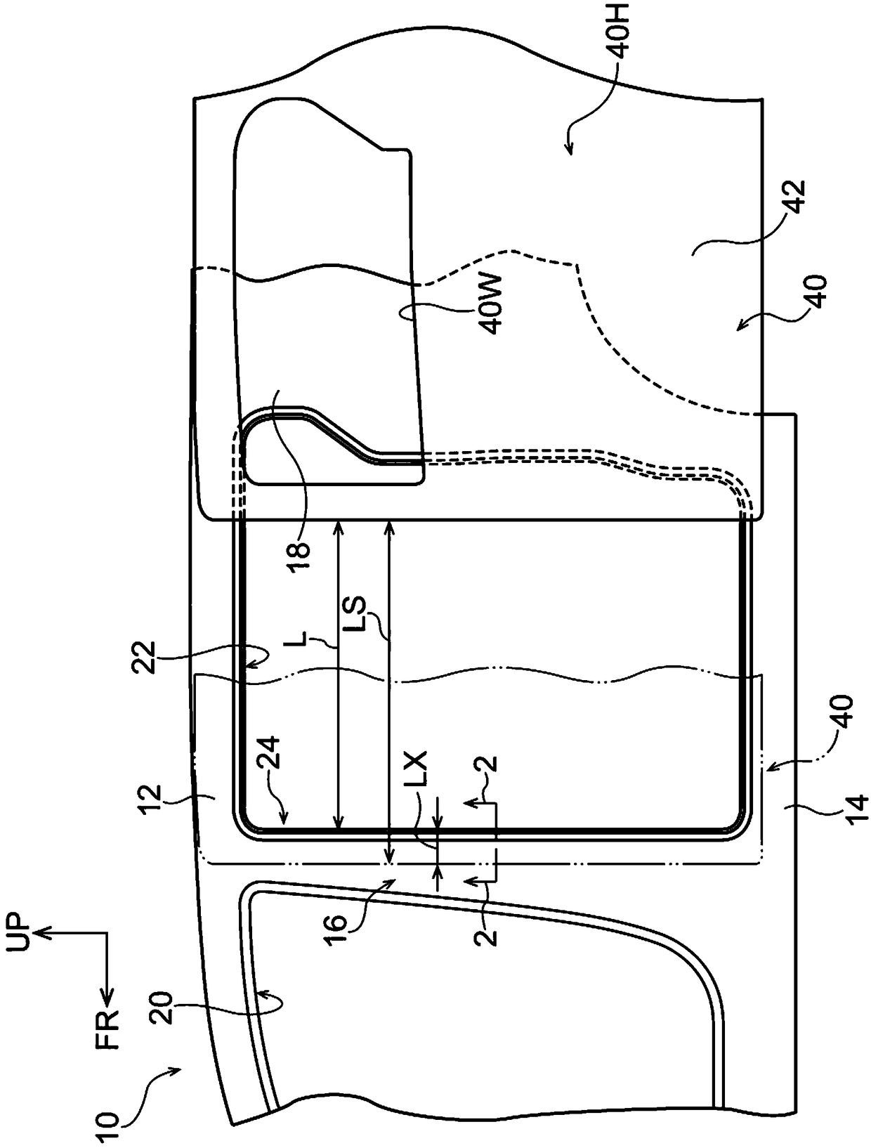 Vehicle door structure