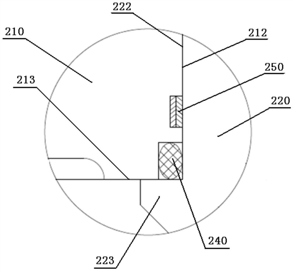 Two-piece trunnion ball valve and manufacturing method thereof