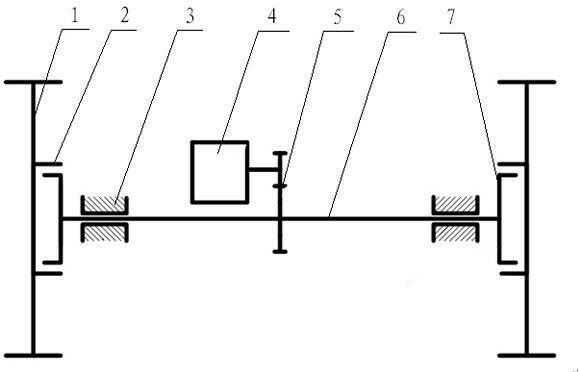 Rear axle differential device and energy-saving vehicle employing same