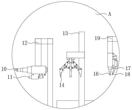 Automatic production and assembly equipment capable of detecting vibration amplitude of cell phone vibrator