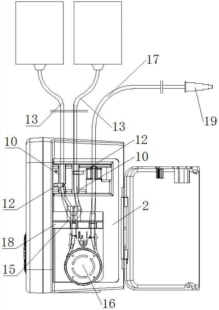 Nutrition pump and flow control method