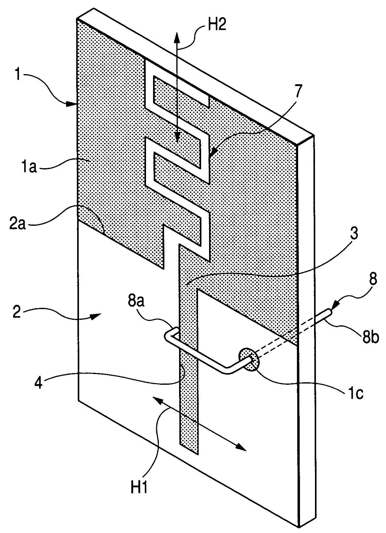 Antenna device having radiation characteristics suitable for ultrawideband communications