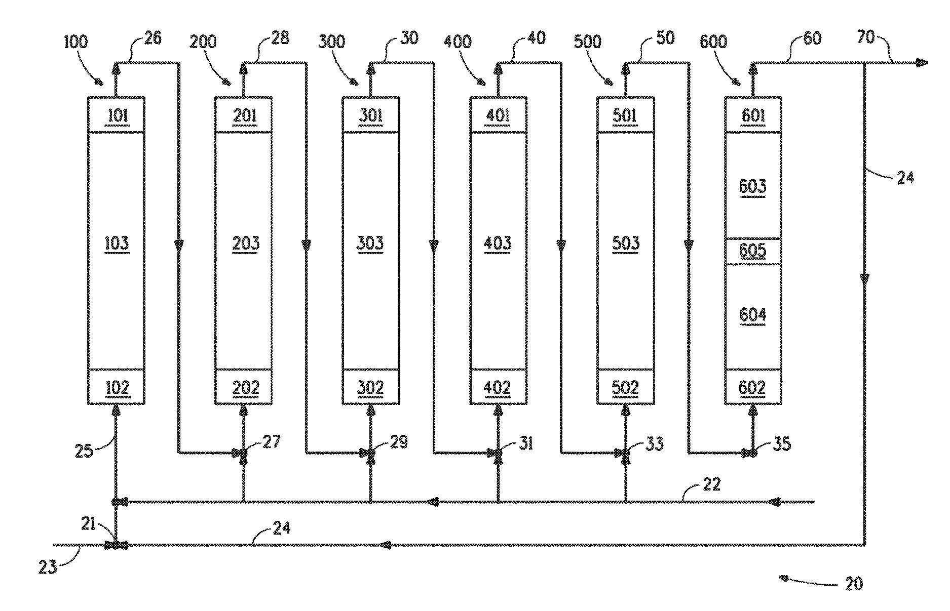 Process for improving cold flow properties and increasing yield of middle distillate feedstock through liquid full hydrotreating and dewaxing