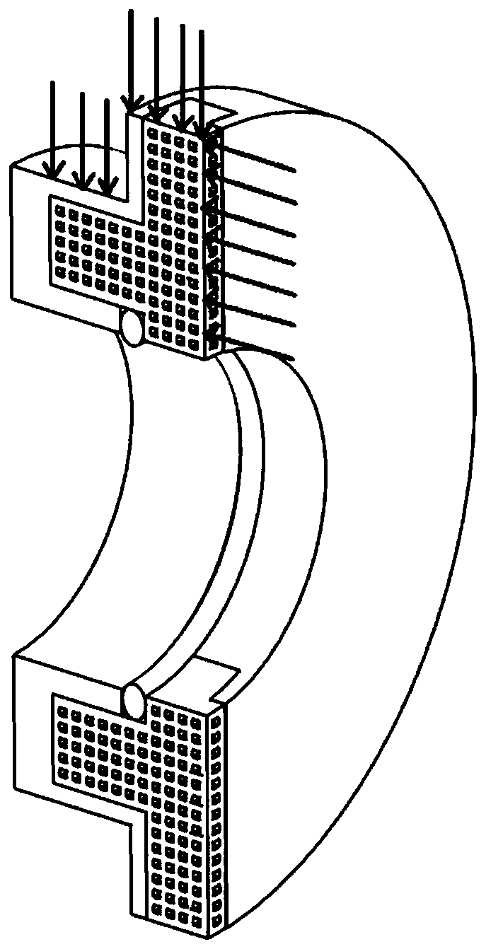 Split mechanical seal with split ring connection interface adopting magnetic fluid sealing for molten salt pump