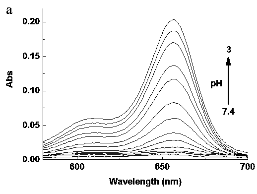 Near infrared fluorescence probe for monitoring lysosomal pH as well as preparation method and application thereof
