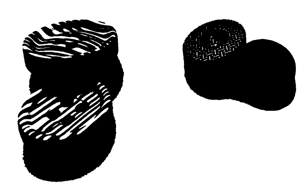 Button processing technology for curved surface coating transfer effect