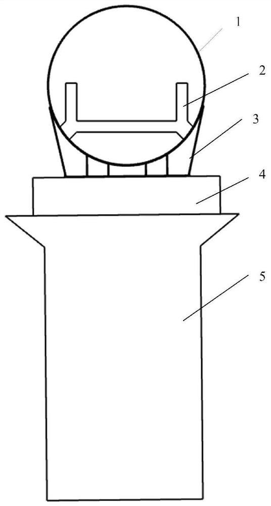 Pipeline bearing structure of pipeline suspension transportation tool