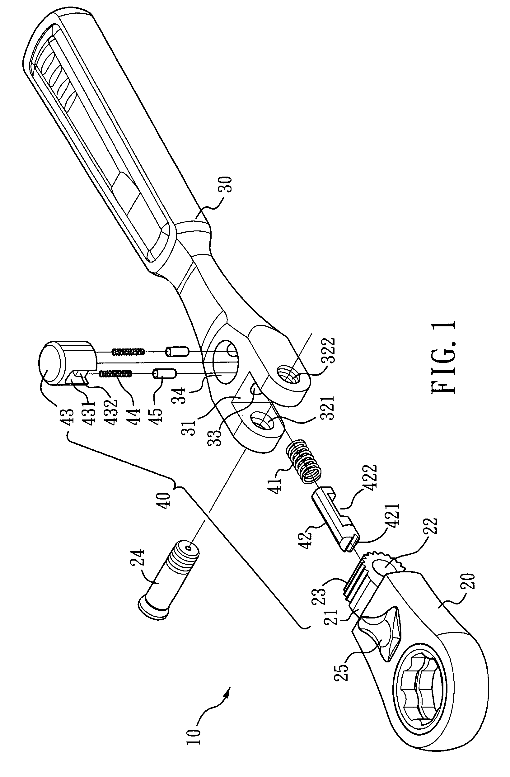 Hand tool having an adjustable head with a joint lock mechanism