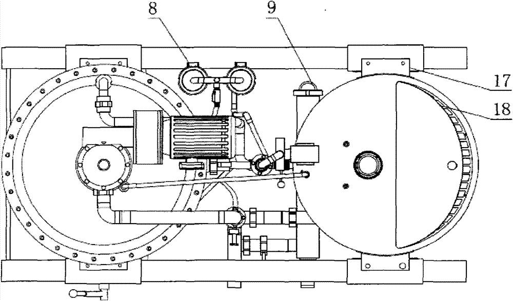 Horizontal disc type diatomite filter