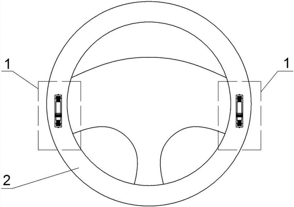 Vehicle steering wheel haptic feedback system and feedback method thereof