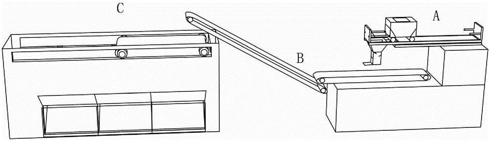 Clean type belt material separation unit and material separation method thereof