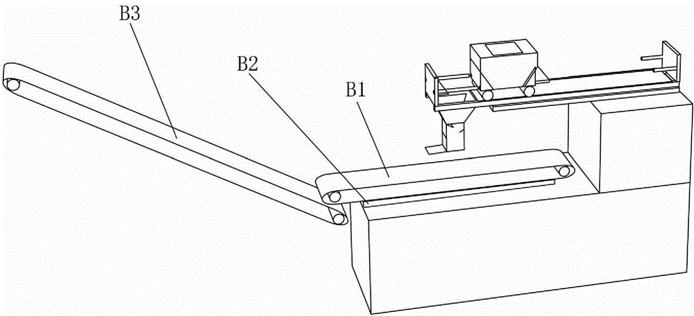 Clean type belt material separation unit and material separation method thereof